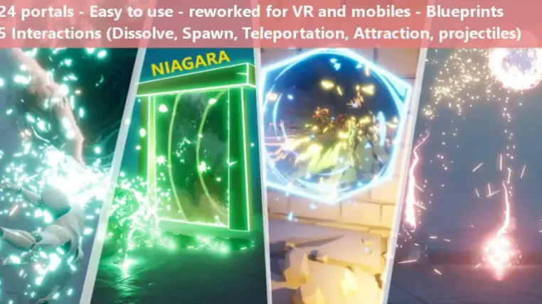 Portals VFX pack (+ interactions)