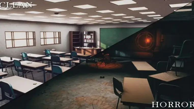 Clean/Horror School Environment