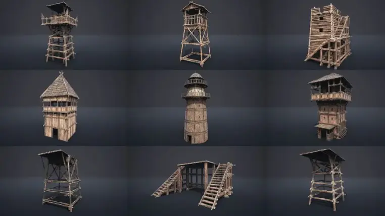 Medieval Watchtowers and Platforms - v1