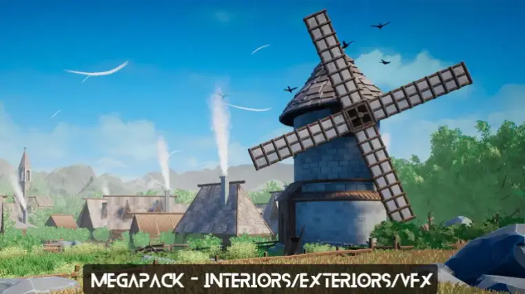 Modular Medieval Village (Medieval Village, Stylized Village, Fantasy Village)