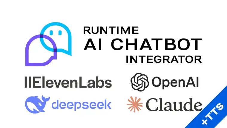 Runtime AI Chatbot Integrator (ElevenLabs, OpenAI, DeepSeek, Claude) +TTS