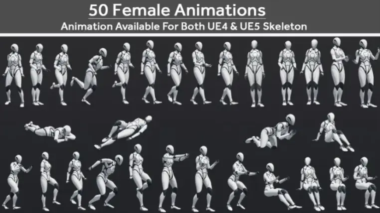 50 Female Animations