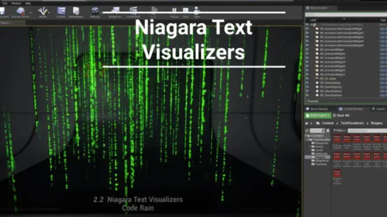Niagara Text Visualizers