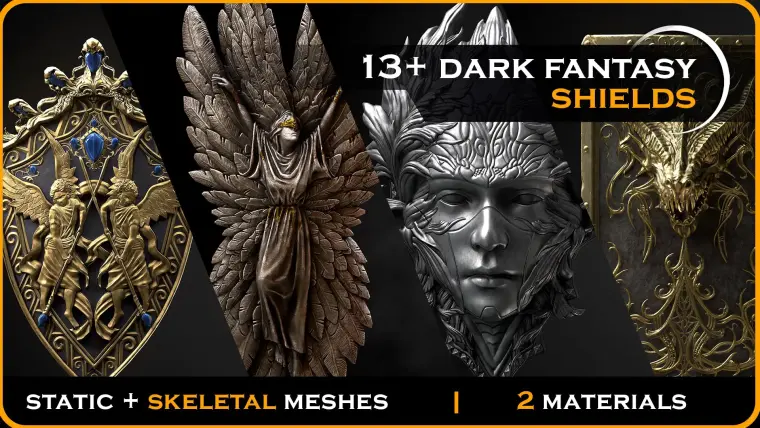 13+ Dark fantasy shield