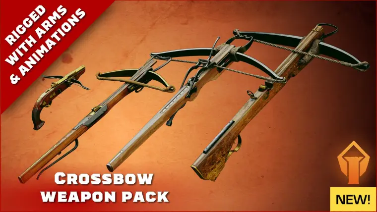Animated Medieval Crossbow Pack