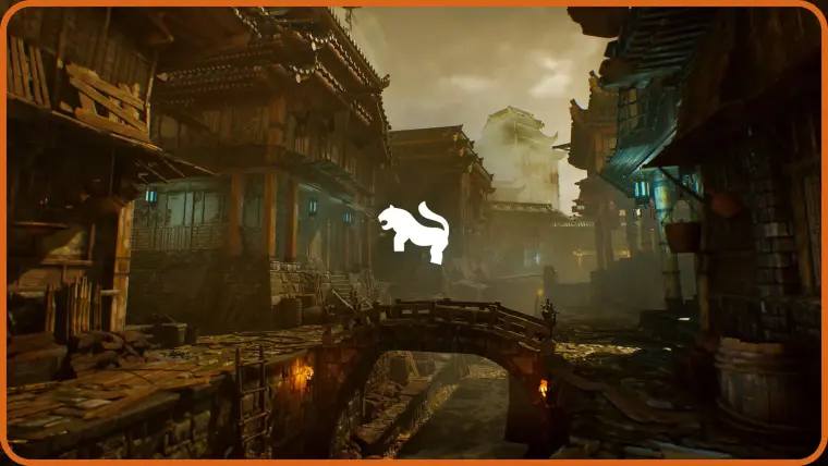 Asian Canal Environment (Asian Canal Environment Asian Ancient Bridge Old 3D )