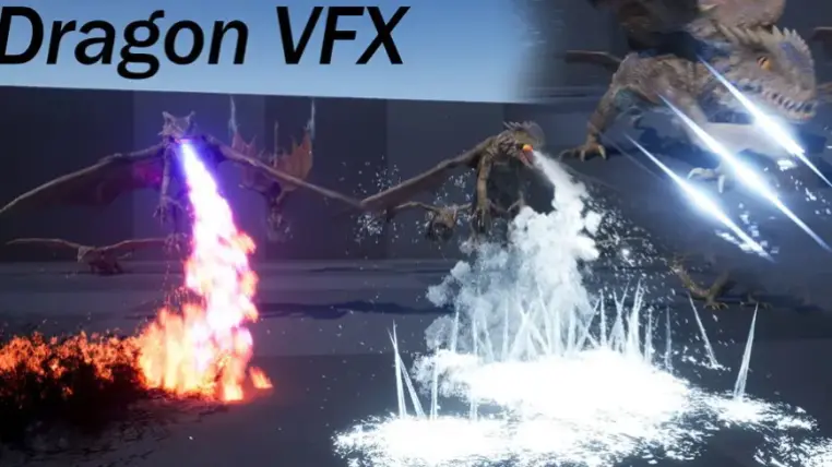 Dragon VFX Fire Ice Dragon VFX Fire Ice
