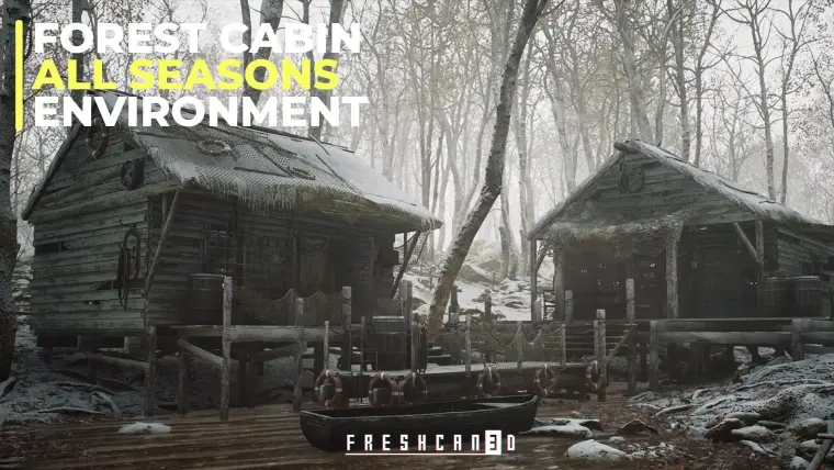 Forest Cabin Bundle (Survival Environment, Forest House, Log House ) Forest Cabin Bundle (Survival Environment, Forest House, Log House )