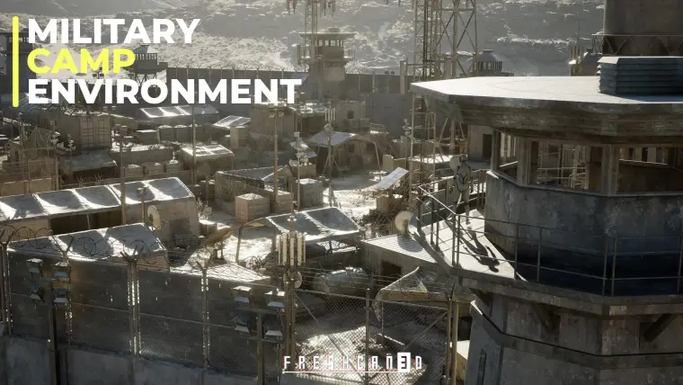 Military Base & Military Camp Environment 4km (Warzone, Military, Military Prop) Military Base & Military Camp Environment 4km (Warzone, Military, Military Prop)
