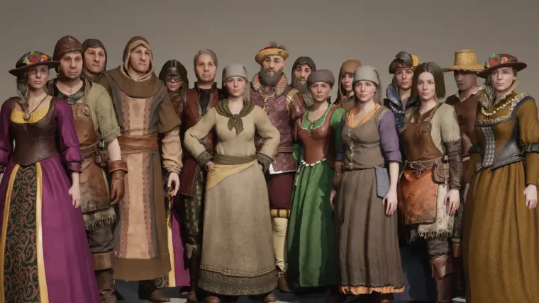 Modular Medieval NPC - Metahuman - Male/Female