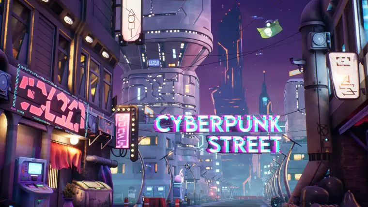 Modular Stylized Cyberpunk Street ( Cyberpunk Cyber Street Cyberpunk Stylized )