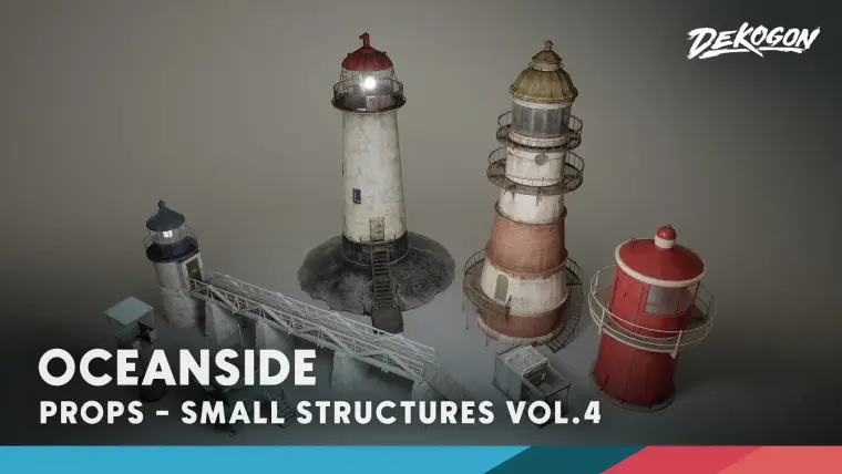 Small Structures VOL.4 - Oceanside [ Low Poly ]