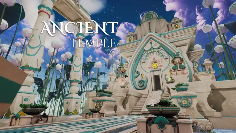 Stylized Ancient Temple ( Stylized Stylised Stylized Shrine Ancient Temple )