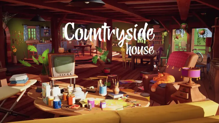 Stylized Countryside House Interior ( Stylized Stylised House Country Interior ) Stylized Countryside House Interior ( Stylized Stylised House Country Interior )