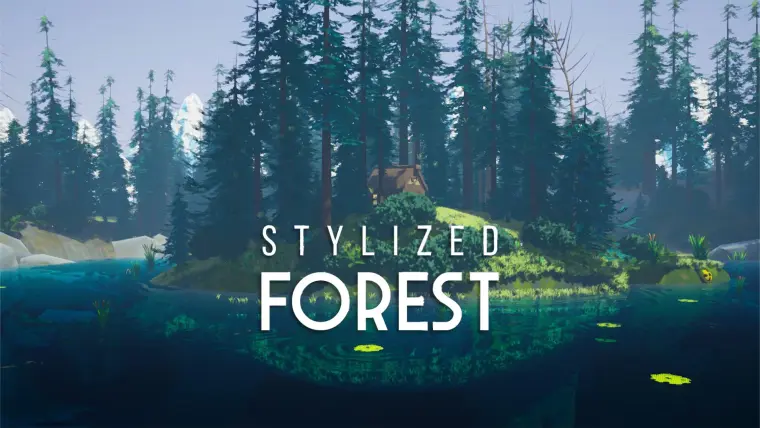 Stylized Forest Environment ( Stylized Stylised Forest Forest Forest Low Poly )