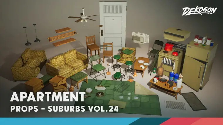 Suburbs VOL.24 - Apartment (Nanite and Low Poly) Suburbs VOL.24 - Apartment (Nanite and Low Poly)