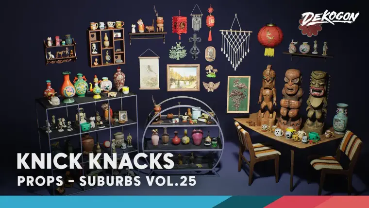 Suburbs VOL.25 - Knick Knacks (Nanite and Low Poly) Suburbs VOL.25 - Knick Knacks (Nanite and Low Poly)