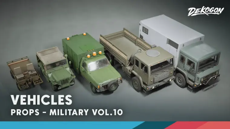 Vehicles VOL.10 - Military (Low Poly) Vehicles VOL.10 - Military (Low Poly)