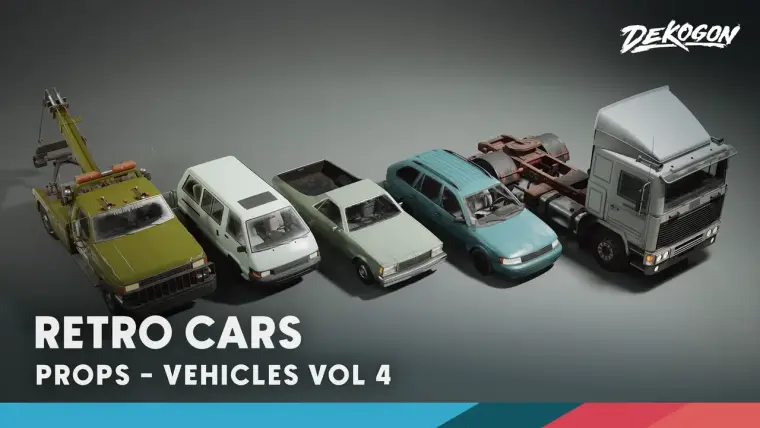 Vehicles VOL.4 - Retro Cars (Low Poly) Vehicles VOL.4 - Retro Cars (Low Poly)