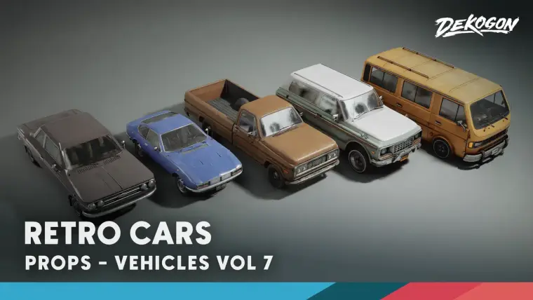 Vehicles VOL.7 - Retro Cars (Low Poly) Vehicles VOL.7 - Retro Cars (Low Poly)