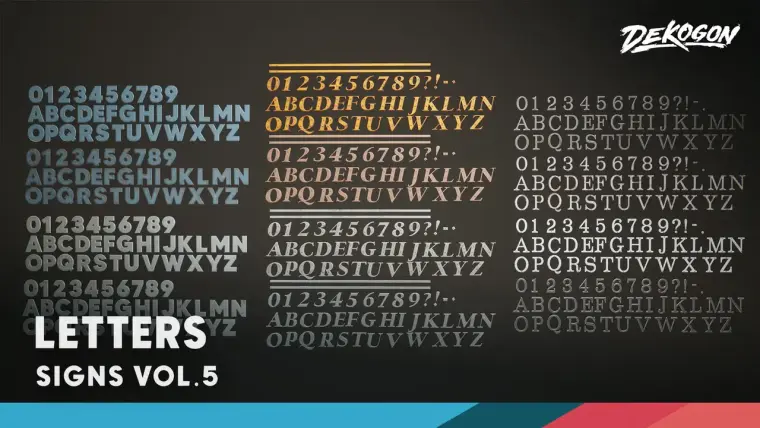 Signage VOL.5 - Letters