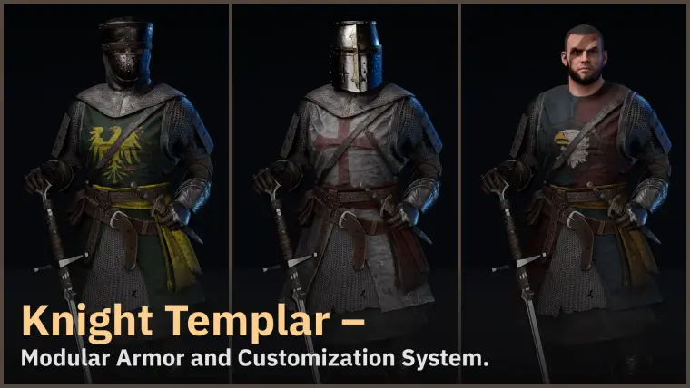Knight 3 Templar - Metahuman and Customization System Knight 3 Templar - Metahuman and Customization System