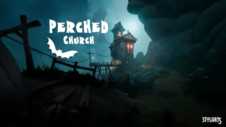 Stylized Perched Church ( Stylized Perched Churche Church Hilltop Stylised 3D ) Stylized Perched Church ( Stylized Perched Churche Church Hilltop Stylised 3D )