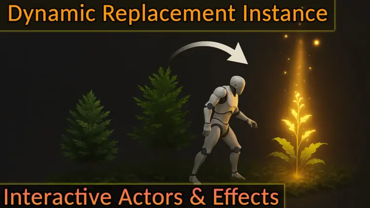Advanced Interact Foliage – Replace Instances with Interactive Actors & Effects