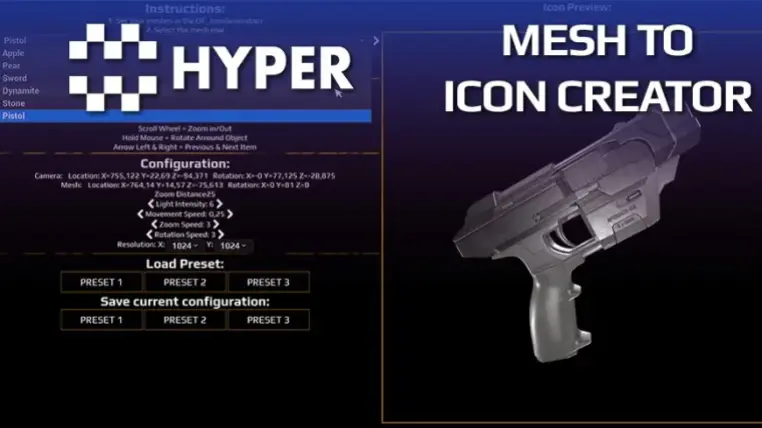 Hyper Mesh to Icon Creator v3