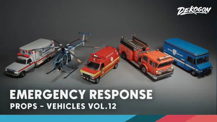 Vehicles VOL.12- Emergency Response (Low Poly)