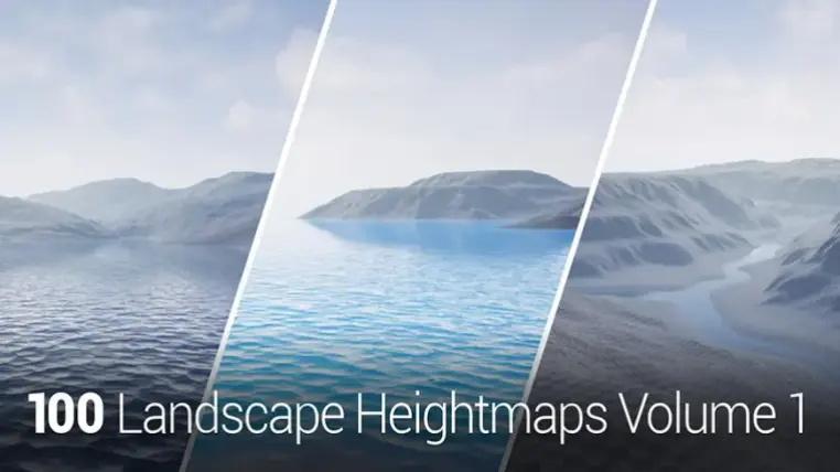 100 Landscape Heightmap Brushes Pack
