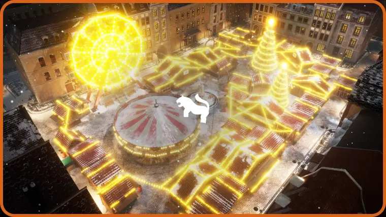 Christmas Market ( Realistic Christmas Europea Europea Market Christmas Market )