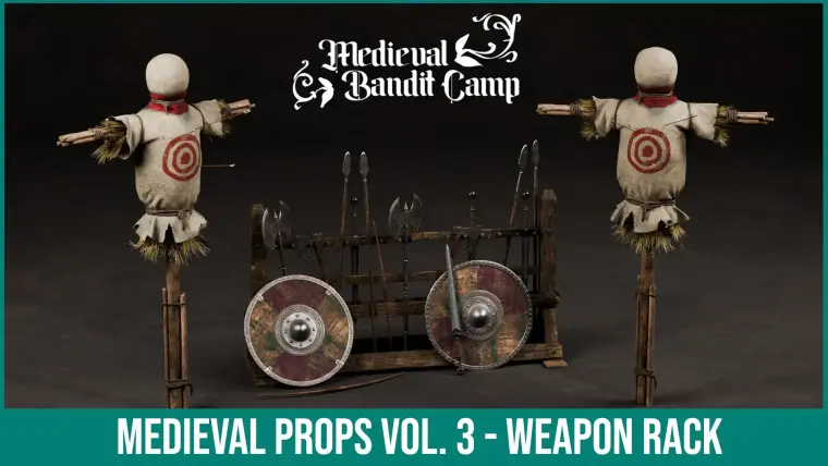 Medieval Props Vol. 3 - Weapon Rack