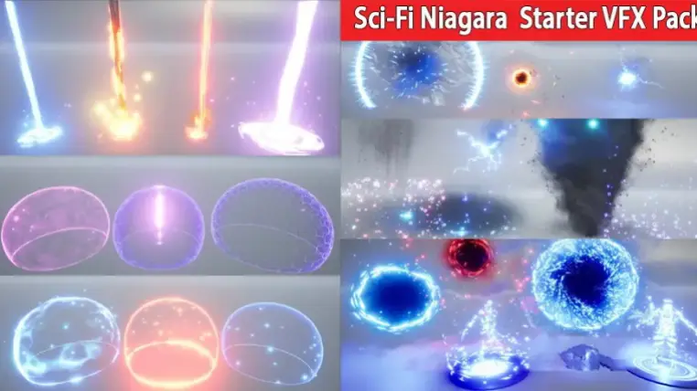 Niagara Sci-Fi Starter VFX Pack
