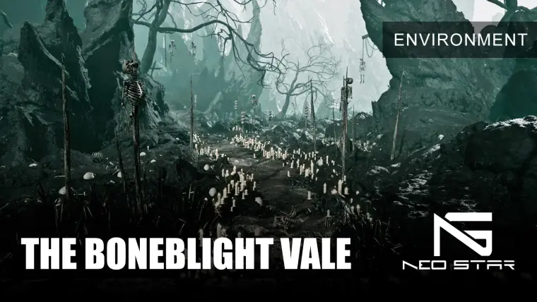 The Boneblight Vale: A Landscape of Horror