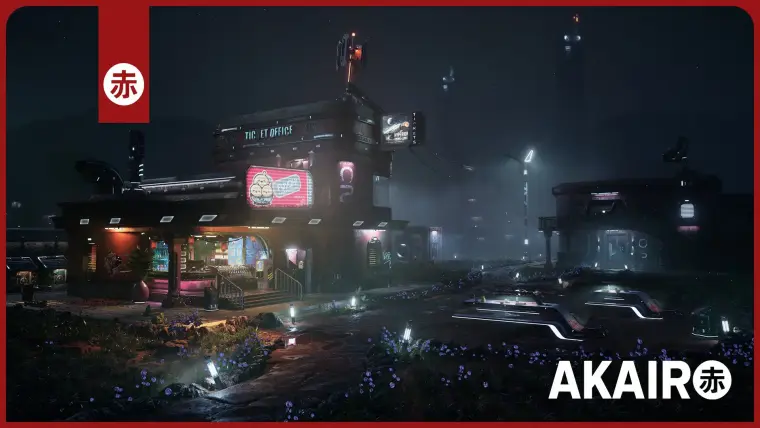 Fuyoh Cyberpunk Diner Environment