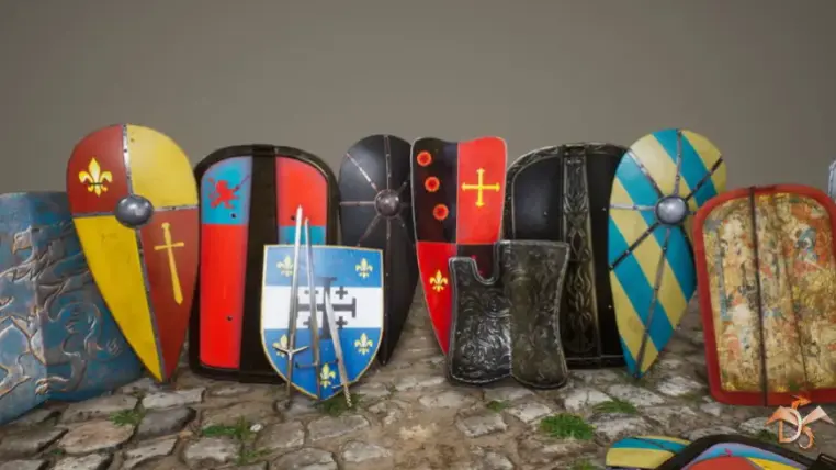 Medieval Props: Decorative Weapons Elements