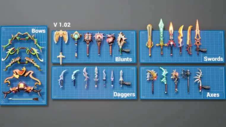 Stylized Fantasy Weapons