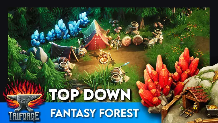 Top Down: Fantasy Forest - Stylized Forest RTS Environment