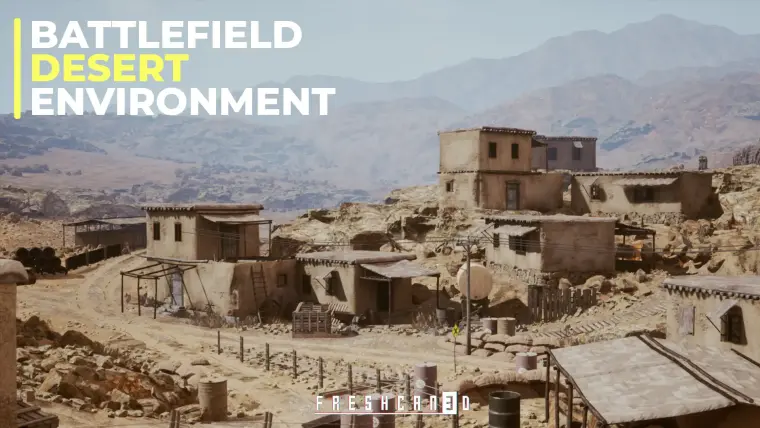 Battlefield Kit - Desert Environment (Military, Warzone Village)