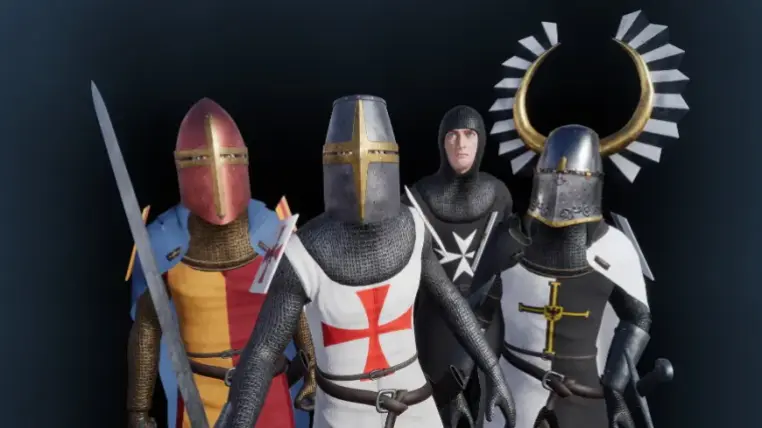 Medieval Characters: Modular Crusader Knights