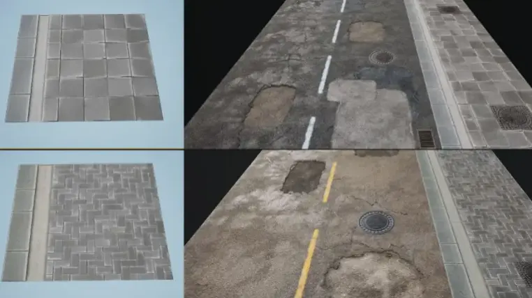 "Road" - Materials and Decals