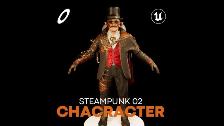 Steampunk Character / Professor Alaric Gearthart