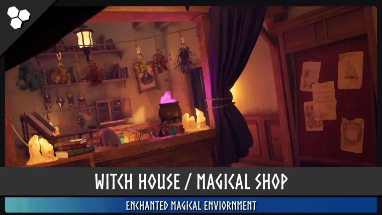 Witch House (Magical House, Magical Shop, Witch Shop, Fantasy Shop)