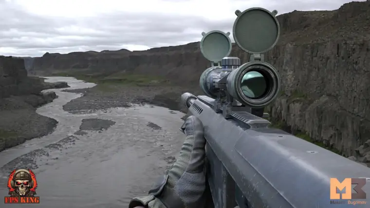 FPS Sniper Rifle Large Calibre (Animations)