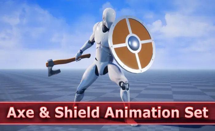 Axe and Shield Animation Set
