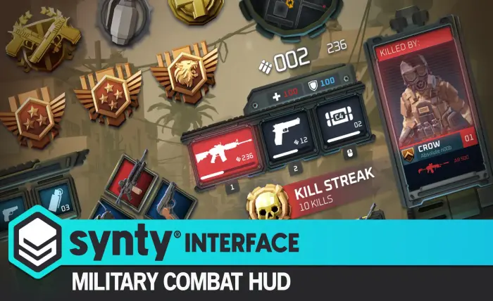 INTERFACE - Military Combat HUD / UI - Synty