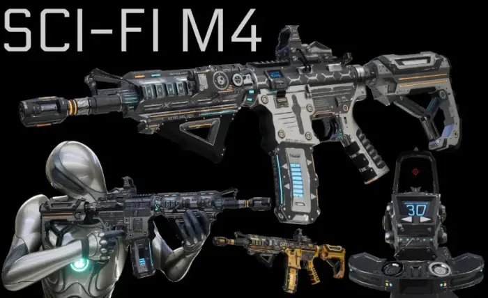 SCI-FI ASSAULT RIFLE - M4