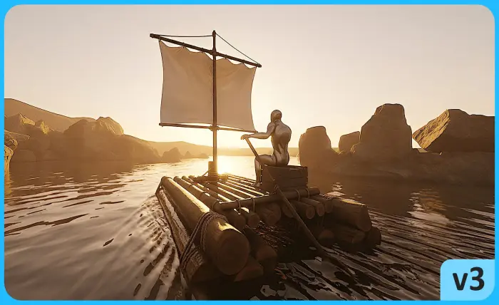 Realistic Drivable Raft