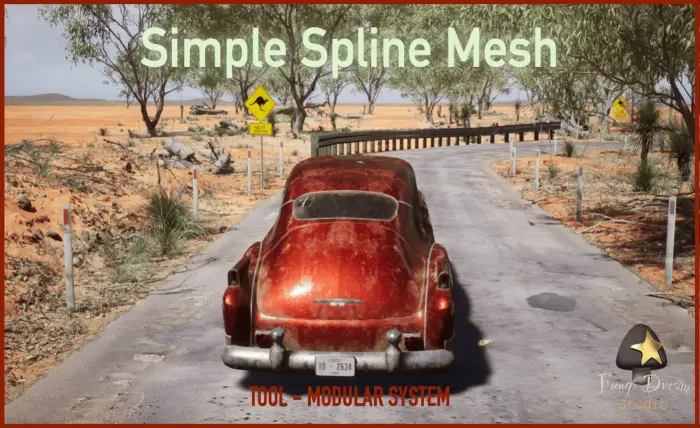 Simple Spline Mesh (Tool / Modular System)